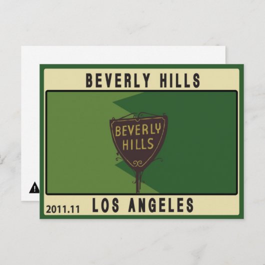 Beverly Hills Postkarte (Vorne/Hinten)