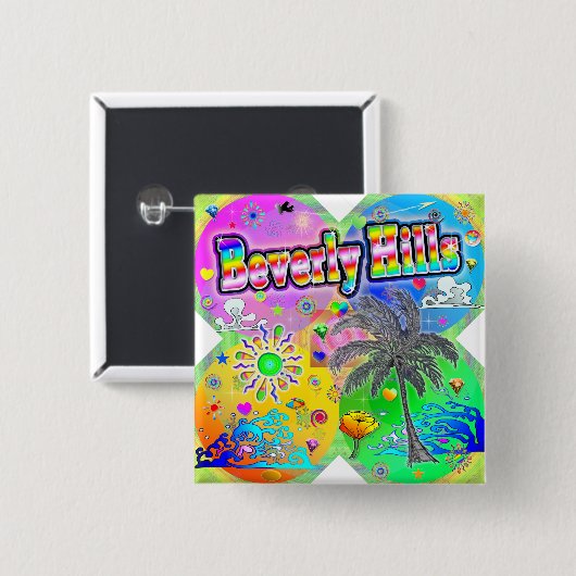 Beverly Hills Quadro Seasons Button (Vorne & Hinten)