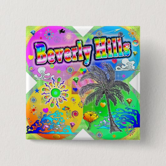 Beverly Hills Quadro Seasons Button (Vorderseite)