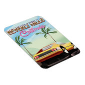 Beverly Hills - Retro-Reiseplakat Magnet (Rechte Seite)