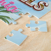 Beverly Hills - Retro-Reiseplakat Puzzle (Seite)