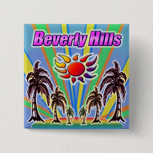 Beverly Hills Summer Liebe Button (Vorderseite)