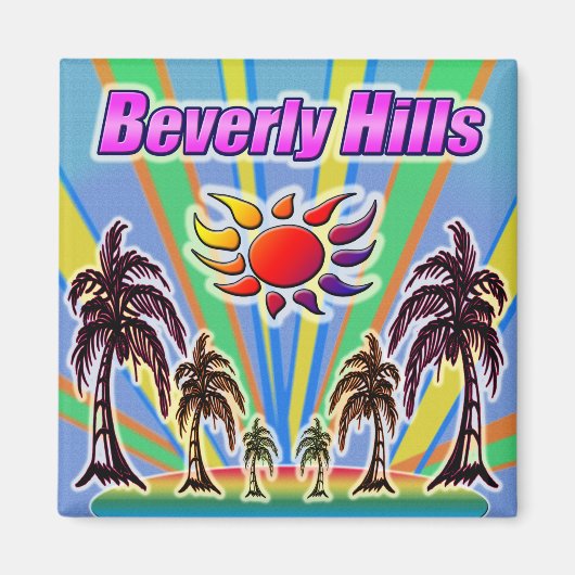 Beverly Hills Summer Liebe Magnet (Vorne)