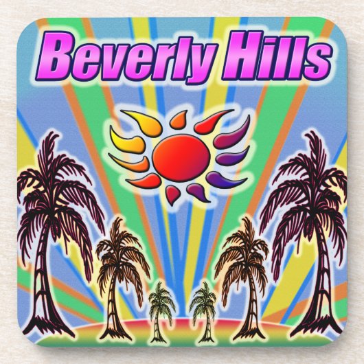 Beverly Hills Summer Liebe Untersetzer (Vorderseite)