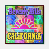 Beverly Hills Sun & Palms Magnet (Vorne)