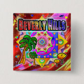 Beverly Hills Tropical Friends Knopf Button (Vorderseite)