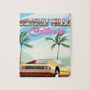 Beverly Hills Urlaubsposter Puzzle
