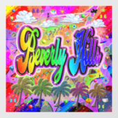 Beverly Hills Vista Express Fensterheber Fensteraufkleber (Blatt)