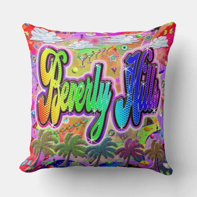 Beverly Hills Vista Express Pillow Kissen (Vorderseite)