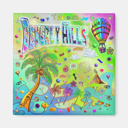 Beverly Hills Zeitlose Melodie Magnet (Vorne)