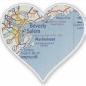 Beverly MA Aufkleber (Vorderseite)