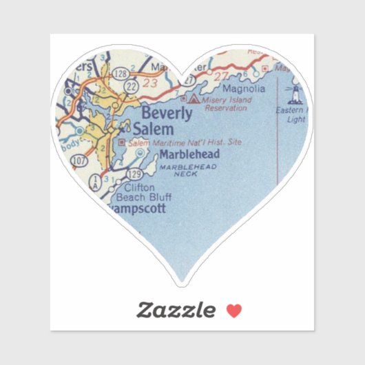 Beverly MA Aufkleber (Blatt)