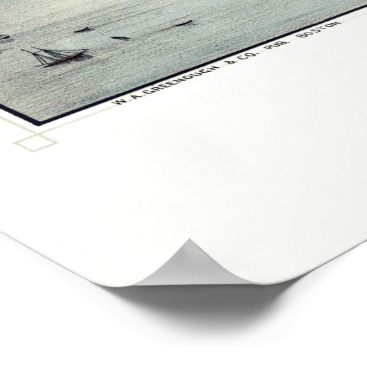 Beverly, MA Panoramic Karte - 1886 Poster (Ecke)