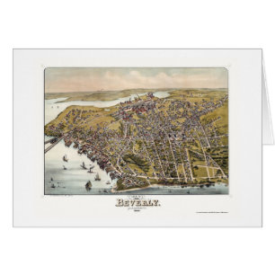 Beverly, panoramische Karte MAs - 1886
