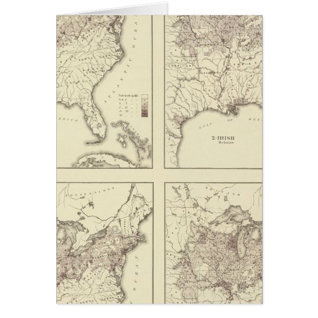 Bevölkerung Irlands und Deutschlands 1870 (Vorne)