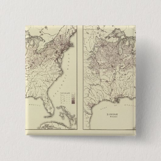 Bevölkerung Irlands und Deutschlands 1870 Button (Vorderseite)