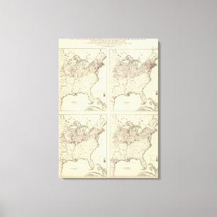 Bevölkerung Irlands und Deutschlands 1870 Leinwanddruck