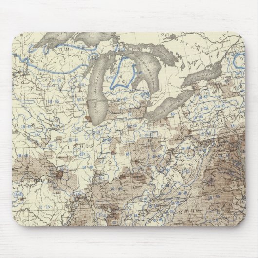 Bevölkerungsdichte 1870 Rassen Mousepad (Vorne)