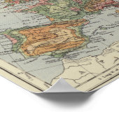 Bevölkerungsdichte | Europäische Karte Poster (Ecke)