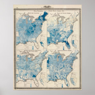 Bevölkerungsstatistik, vereinigte Zählung Poster