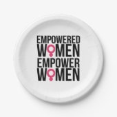 Bevollmächtigen Sie Frauen Pappteller (Vorderseite)