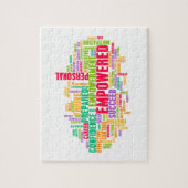 Bevollmächtigt oder Ermächtigung von Selbst als Puzzle (Vertikal)