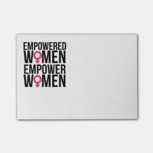 Bevollmächtigte Frauen bevollmächtigen Frauen Post-it Klebezettel