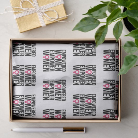 Bevollmächtigte Frauen bevollmächtigen Frauen Seidenpapier (Geschenk)