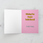 Bevor du Cowboy abfährst, viel Glück zum Geburtsta Karte (Innenseite)