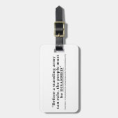 Bevor eine Armee regieren kann, müssen die Mensche Gepäckanhänger (Vorderseite vertikal)