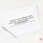 Bevor eine Armee regieren kann, müssen die Mensche Rechteckiger Aufkleber (Umschlag)