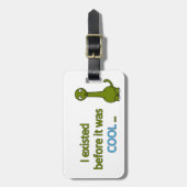 Bevor es cool war gepäckanhänger (Vorderseite vertikal)