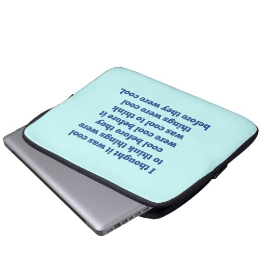 Bevor es cool war laptopschutzhülle (Vorne Knopf)
