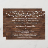 Bevor ich das Party bei der Hochzeit am Pool Lass Einladung (Vorne/Hinten)