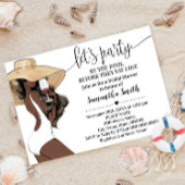 Bevor ich das Party durch das Pool-Brautparty lass Einladung