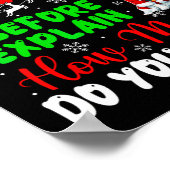 Bevor ich erkläre, wie viel Sie wissen Xmas Papill Poster (Ecke)