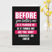 Bevor ich mir den lustigen technischen Support bes Karte (Gelbe Blume)