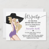 Bevor ich Party am Pool-Brautparty Einladung (Vorderseite)