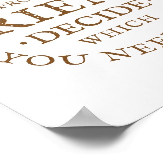 Bevor man sich Geld von einem Freund borgt Poster (Ecke)