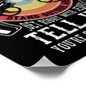 Bevor Sie in mein Haus gehen, stehen Sie draußen Poster (Ecke)