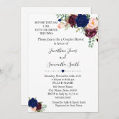 Bevor sie sagen, dass ich Paare Dusche Marine Hoch Einladung (Vorne/Hinten)