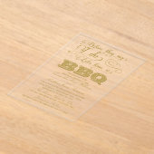 Bevor sie sagen, ich habe Lass eine GRILLEN! Acryleinladungen (Ablage )