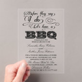 Bevor sie sagen, ich habe Lass eine GRILLEN! Acryleinladungen (Insitu (Handheld))