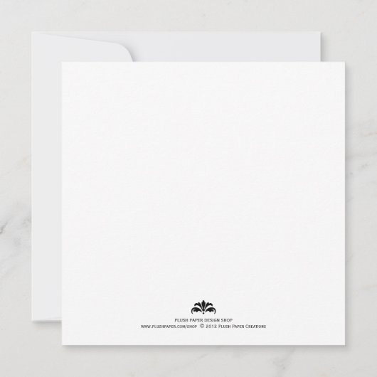 Bevor sie sagen, ich mache Abendessen mit schwarze Einladung (Rückseite)