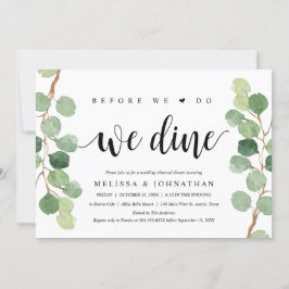 Bevor wir es tun, essen wir, Hochzeit Probe Abende Einladung