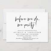 Bevor wir es tun, Party, Hochzeit Probe Abendessen Einladung (Vorderseite)