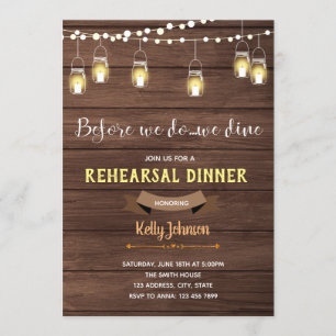 Bevor wir essen Einladung