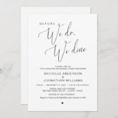 Bevor wir essen, essen wir Hochzeit Probe Dinner Einladung (Vorne/Hinten)