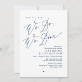 Bevor wir essen, essen wir Hochzeit Probe Dinner Einladung (Vorderseite)