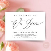 Bevor wir essen, essen wir Hochzeit Probe Dinner Einladung